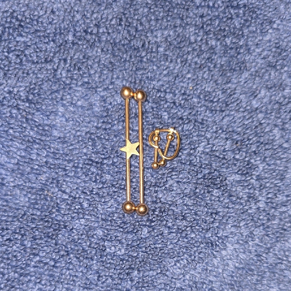 Spencer's Gold Star Earrings